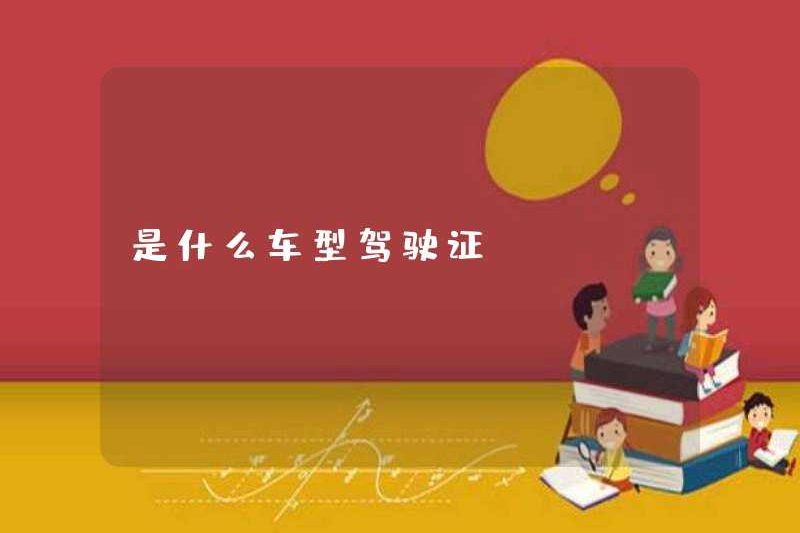 Nó là loại giấy phép lái xe