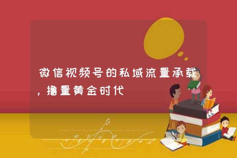 Lưu lượng truy cập tên miền riêng của tài khoản video WeChat, Thời đại hoàng kim của Khối lượng