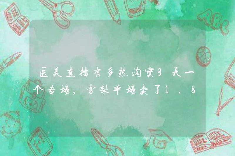 Làm thế nào phổ biến là Medical Beauty Live phát sóng? Taobao có một sự kiện đặc biệt trong 3 ngày và Sydney đã bán được 182 triệu trong một phiên!