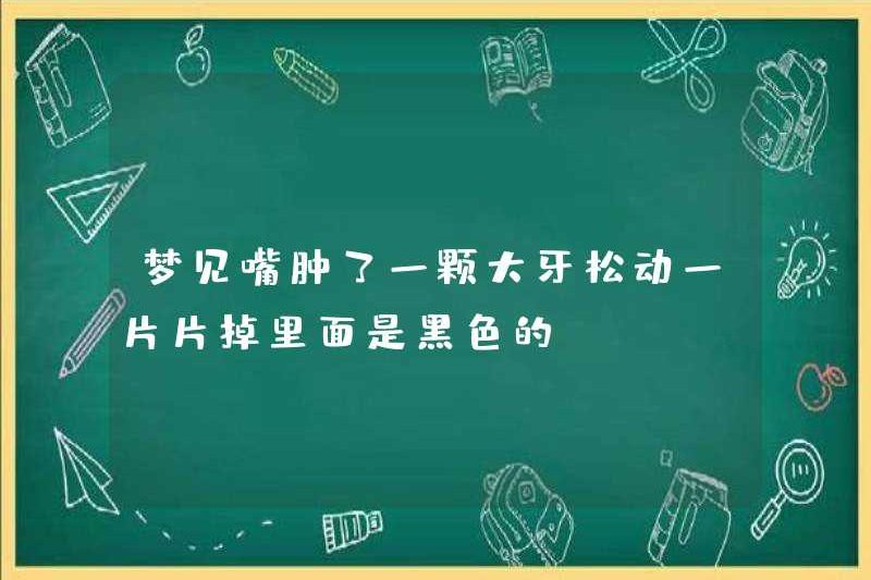 Mơ thấy miệng sưng, răng to lỏng lẻo, rơi, bên trong màu đen