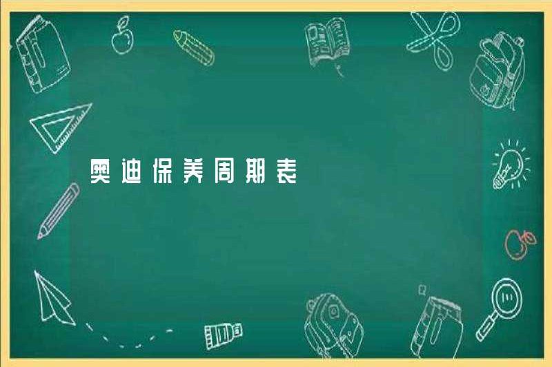 Bảng chu kỳ bảo trì Audi