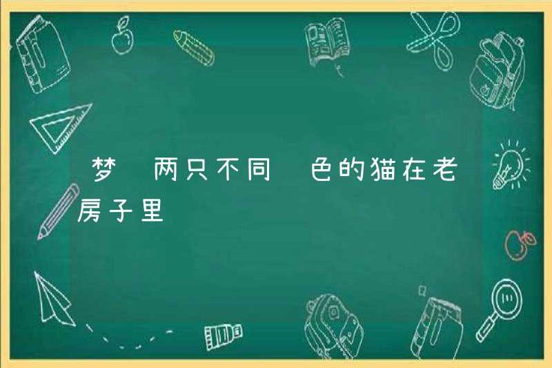Mơ về hai con mèo có màu sắc khác nhau trong một ngôi nhà cũ