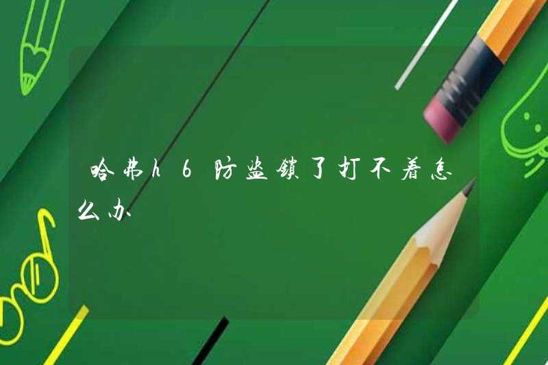 Tôi nên làm gì nếu không thể sử dụng khóa chống trộm H6 H6 H6?